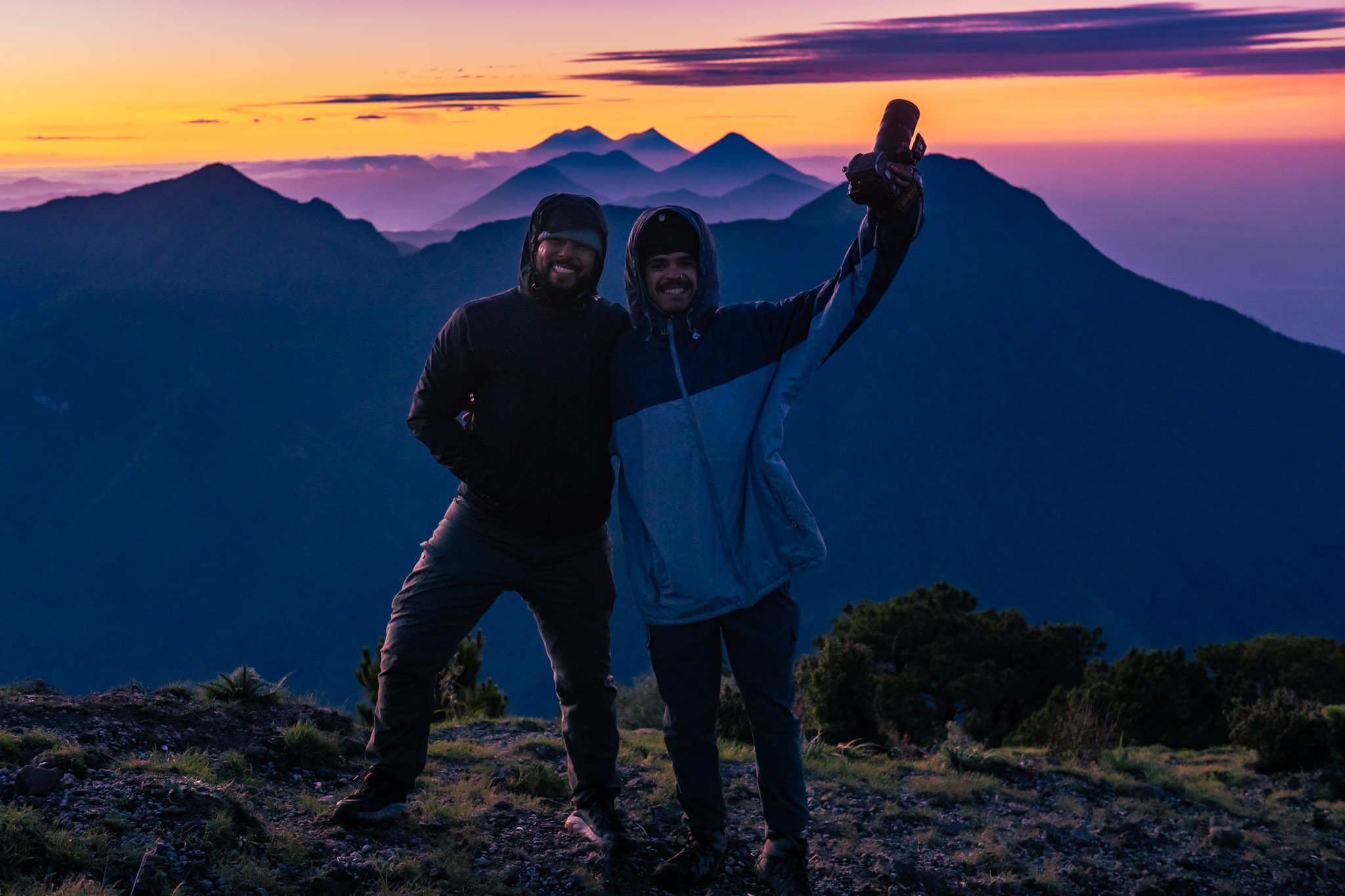 Sunrise after the climb.
